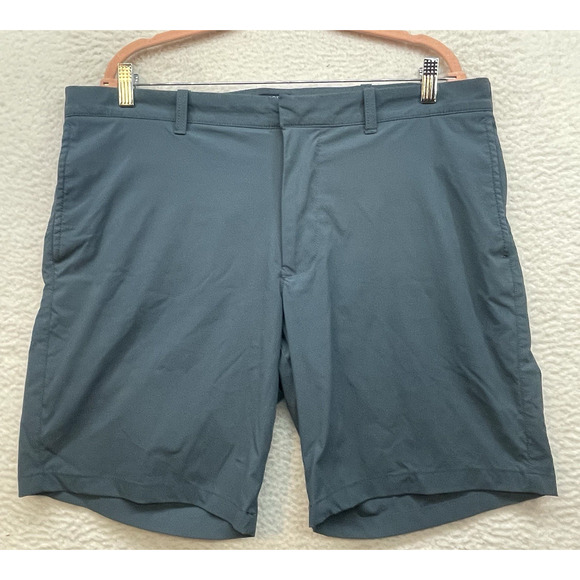 J Crew Factory Shorts Mens 38 Blue Flex Gramercy Chino Performance Preppy Golf - Picture 1 of 10